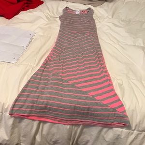 A pink and grey long dress size XS girls brand - totally girl